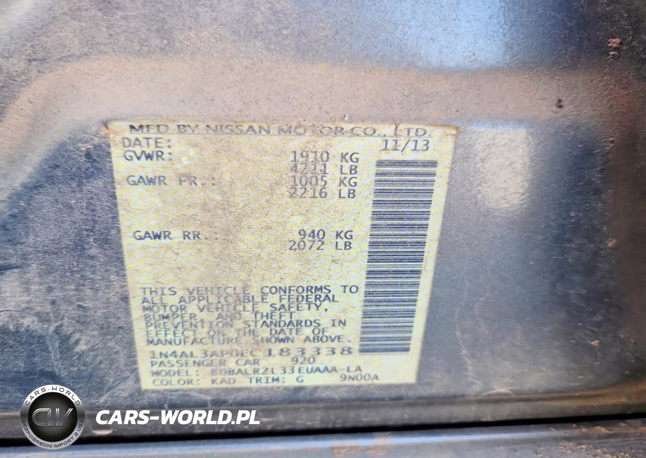 2014 Nissan Altima 2.5 S VIN:1N4AL3AP0EC183338 - 12