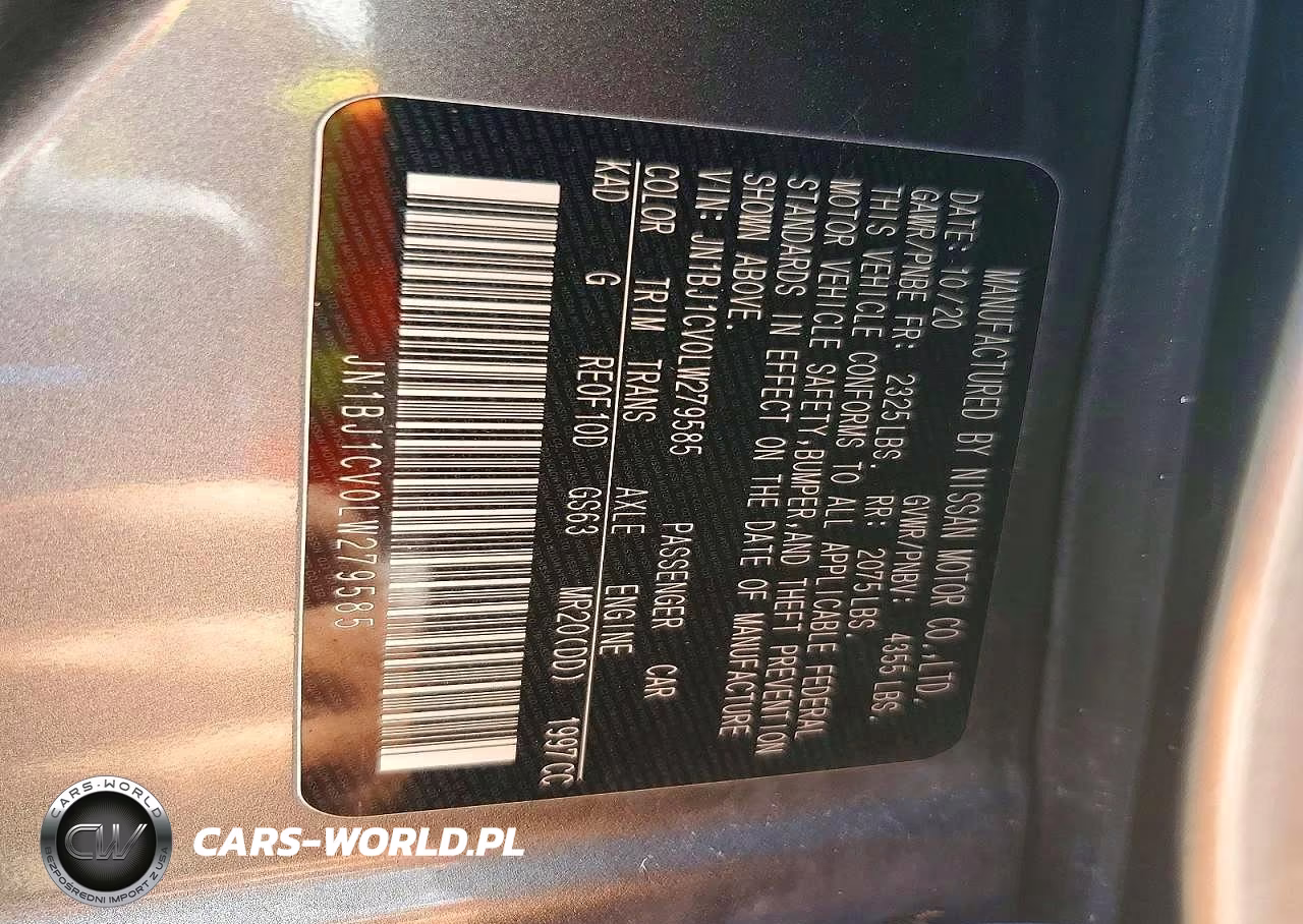 2020 Nissan Rogue Sport S VIN:JN1BJ1CV0LW279585 - 13