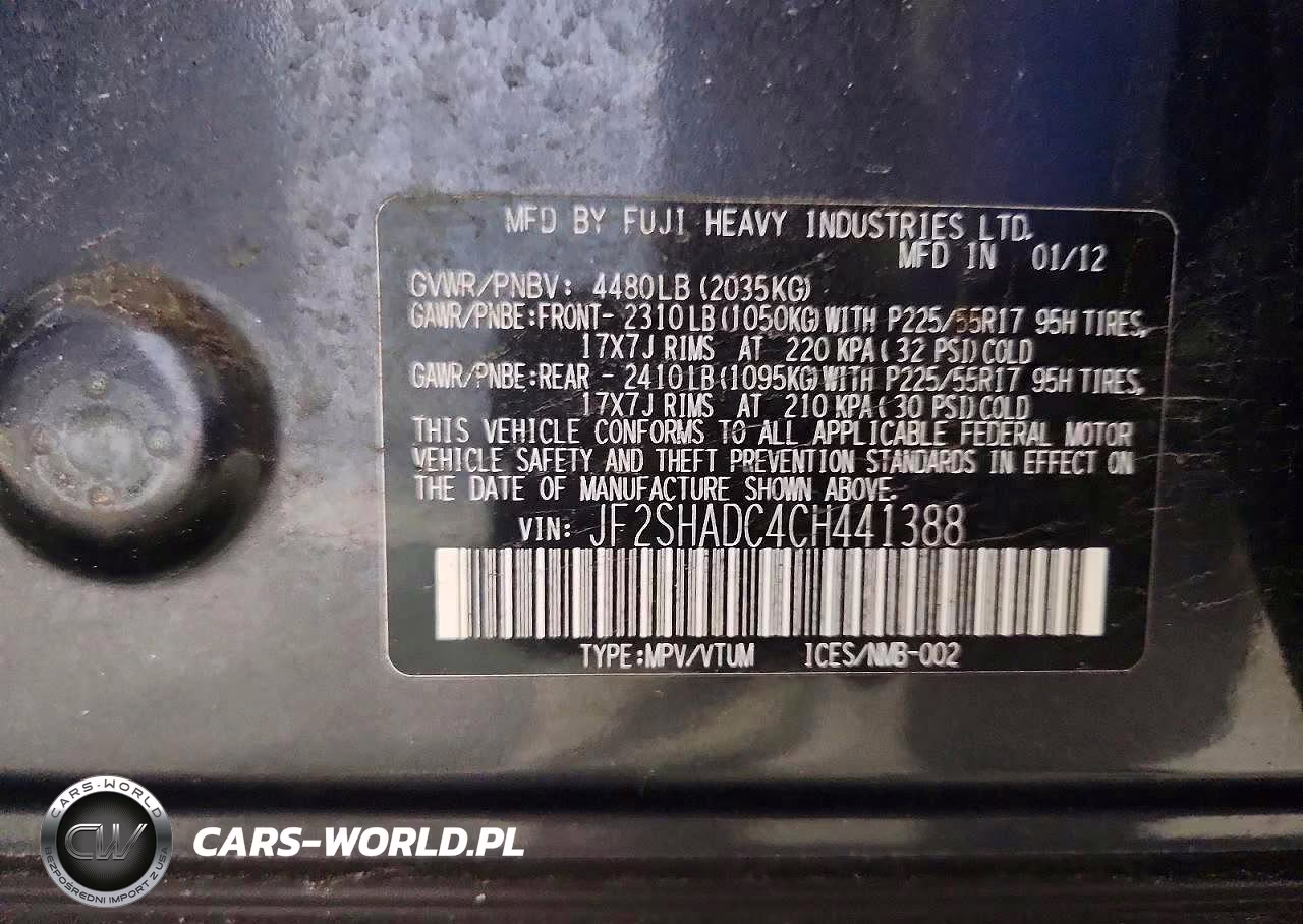 2012 Subaru Forester 2.5X Premium VIN:JF2SHADC4CH441388 - 13