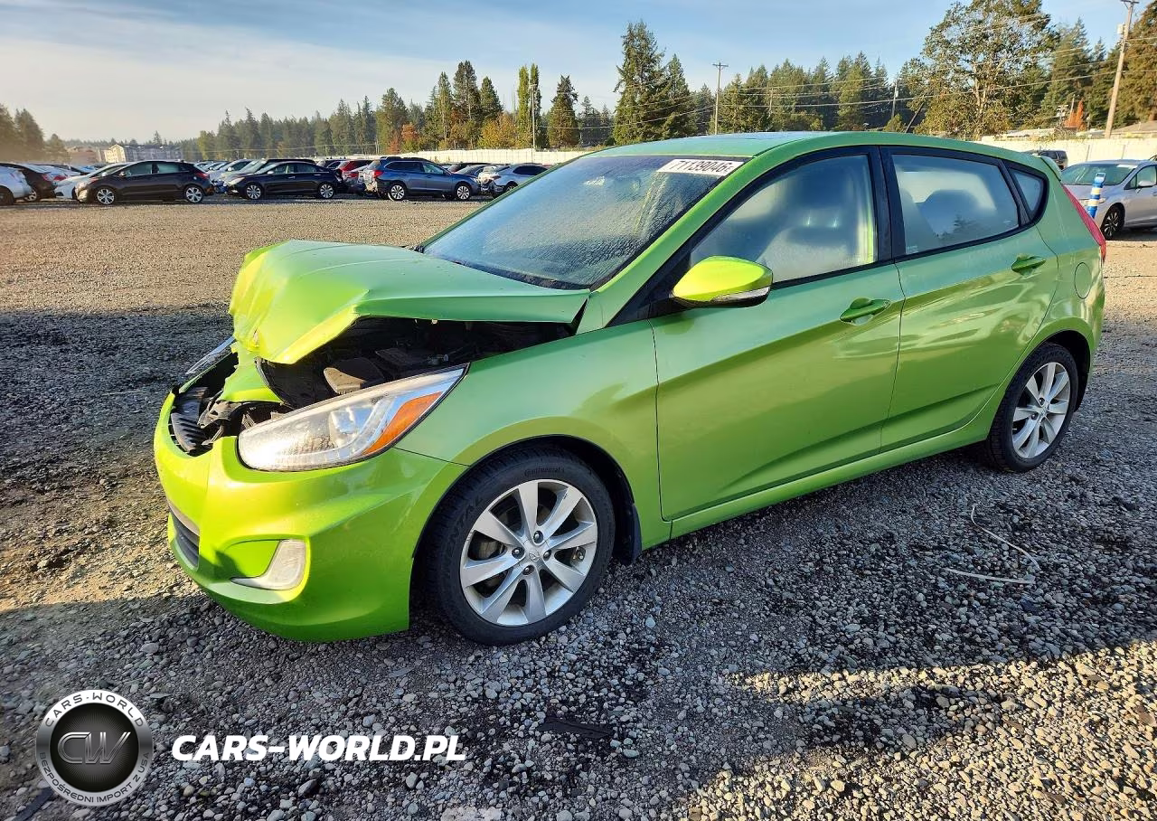 2014 Hyundai Accent Se VIN:KMHCU5AE9EU186304 - 1
