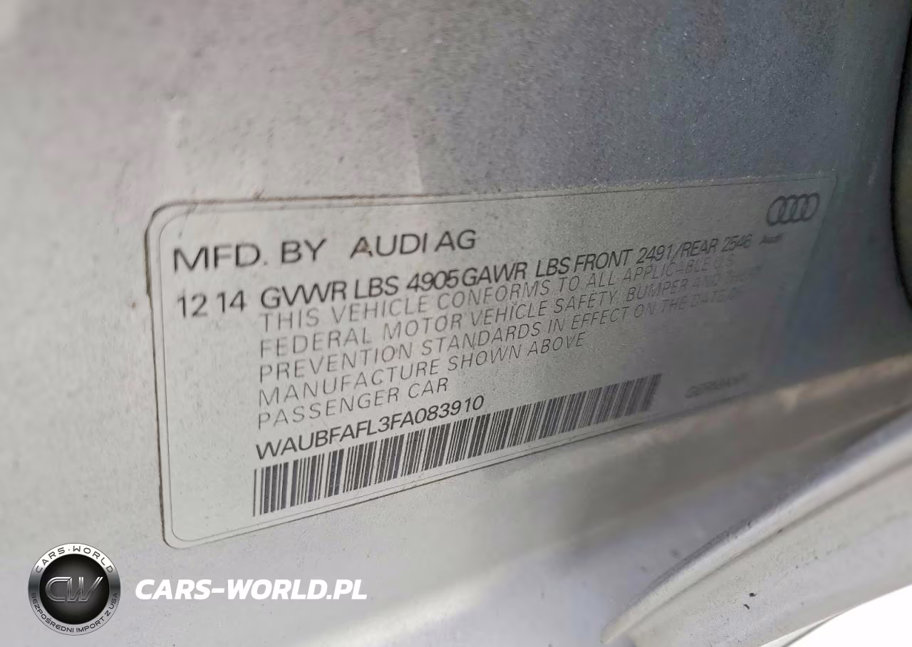 2015 Audi A4 Premium VIN:WAUBFAFL3FA083910 - 12
