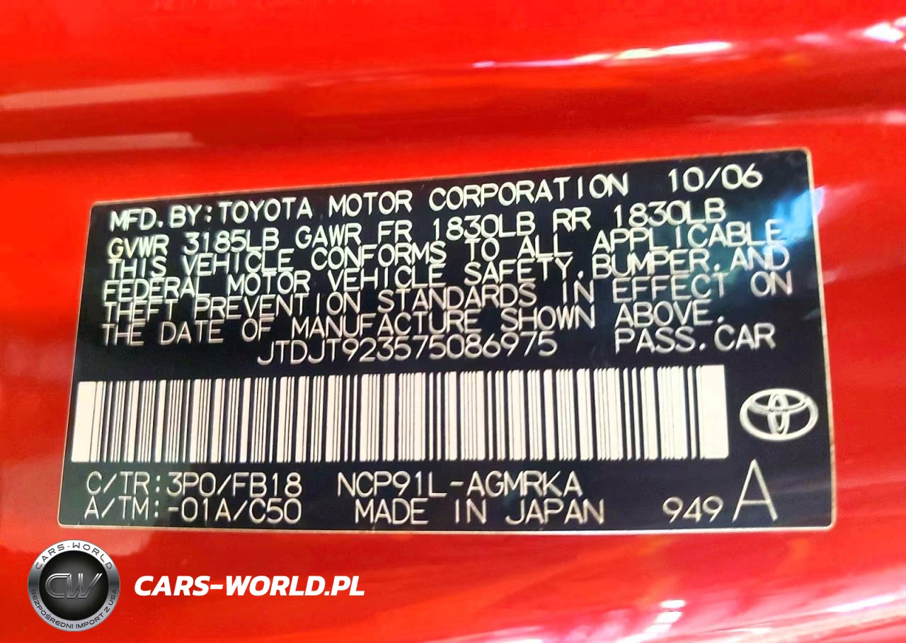 2007 Toyota Yaris Base VIN:JTDJT923575086975 - 13