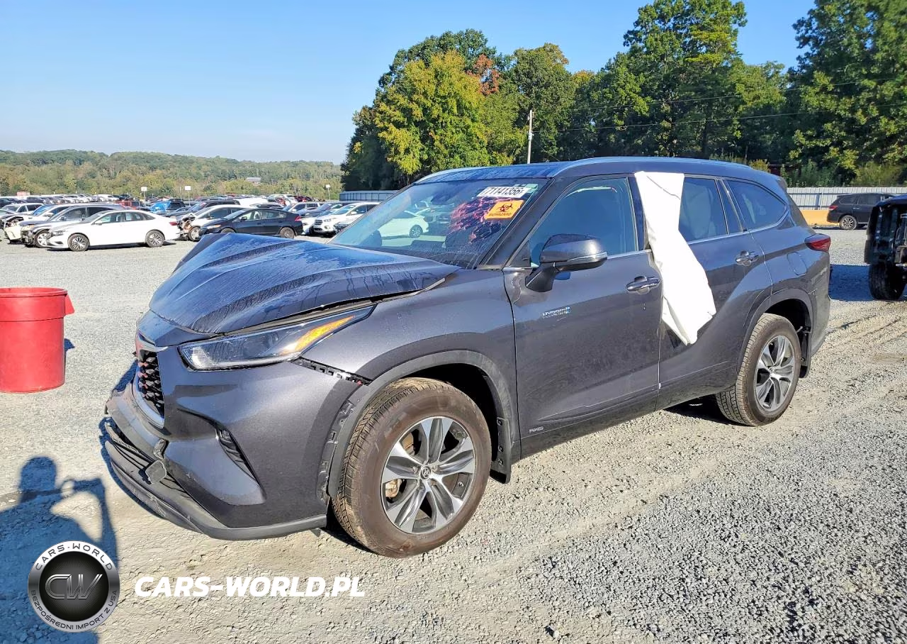 2021 Toyota Highlander Hybrid Xle VIN:5TDHBRCH8MS518623 - 1
