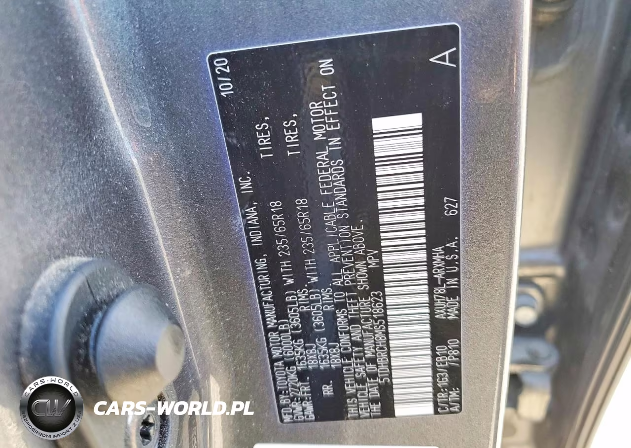 2021 Toyota Highlander Hybrid Xle VIN:5TDHBRCH8MS518623 - 13