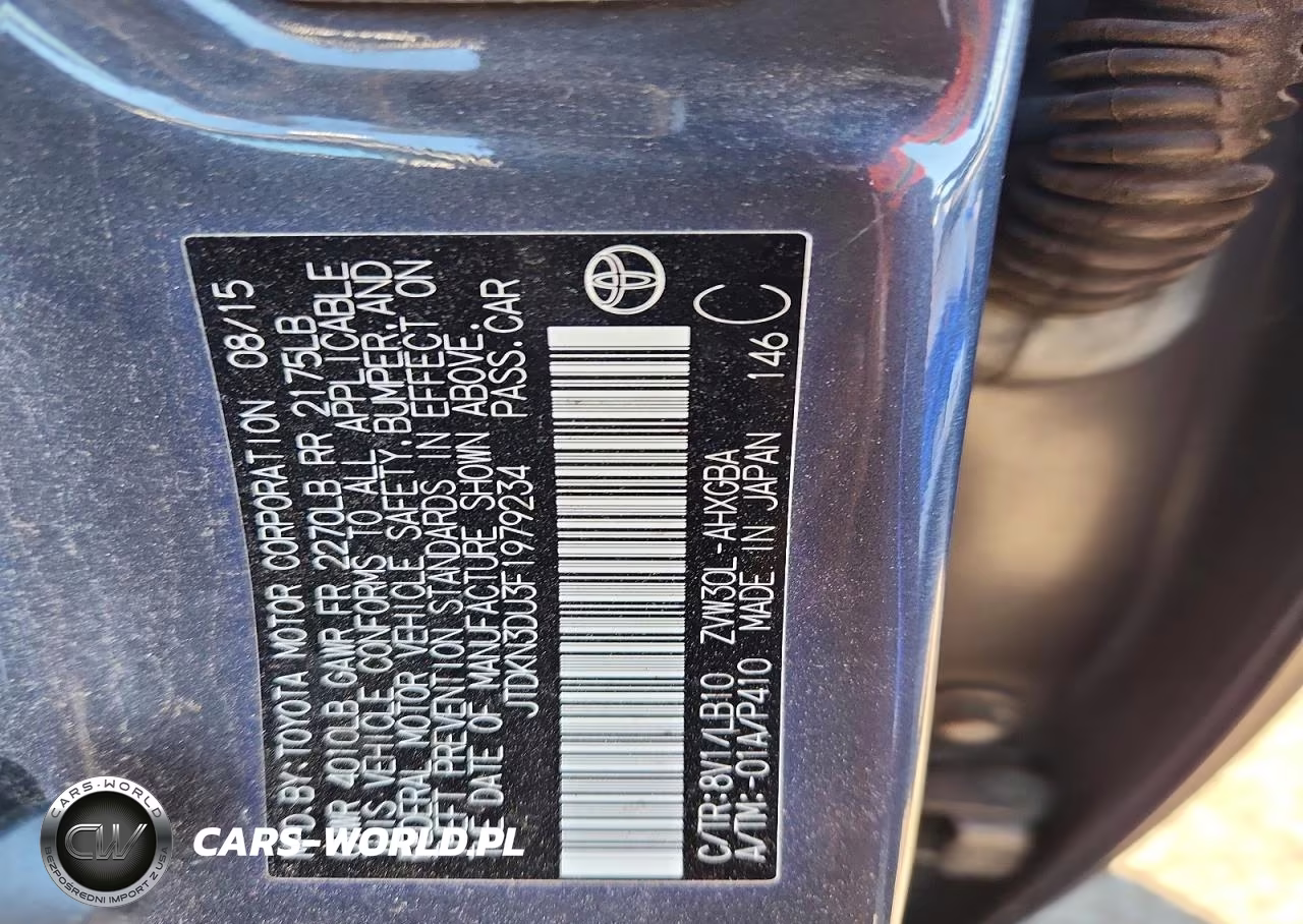 2015 Toyota Prius Four VIN:JTDKN3DU3F1979234 - 13