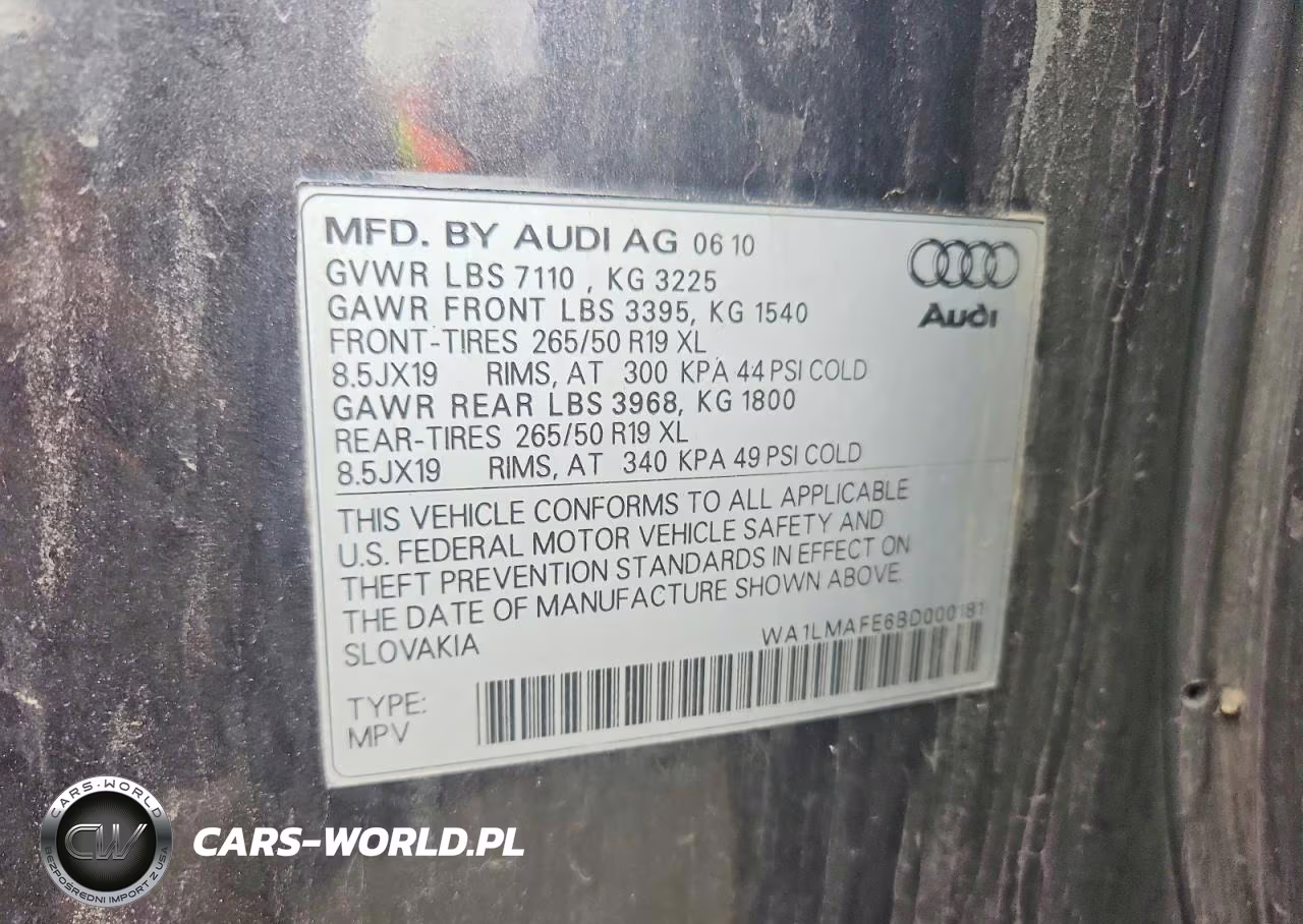 2011 Audi Q7 Premium Plus VIN:WA1LMAFE6BD000181 - 13