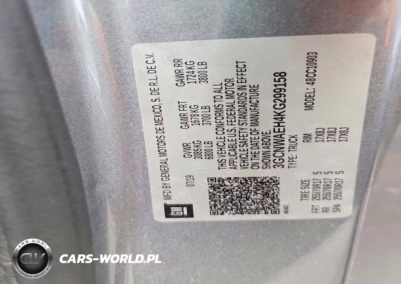 2019 Chevrolet Silverado C1500 VIN:3GCNWAEH4KG299158 - 12