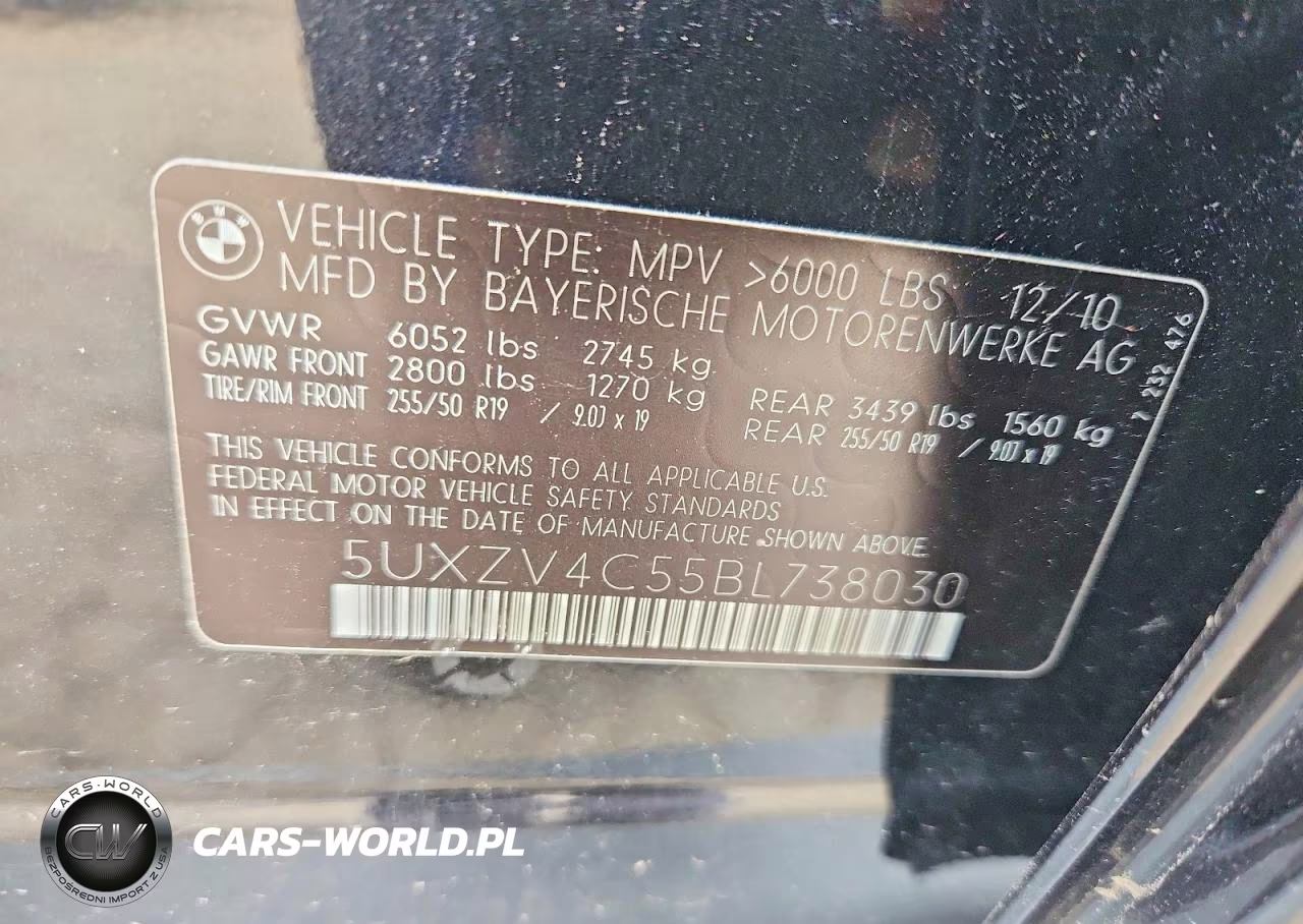 2011 BMW X5 xDrive35I VIN:5UXZV4C55BL738030 - 12