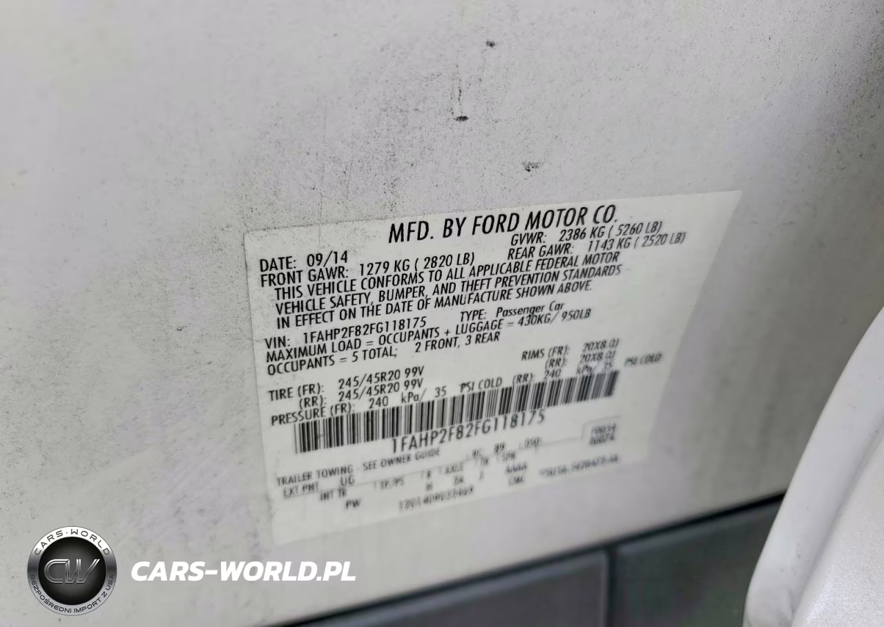 2015 Ford Taurus Limited VIN:1FAHP2F82FG118175 - 12