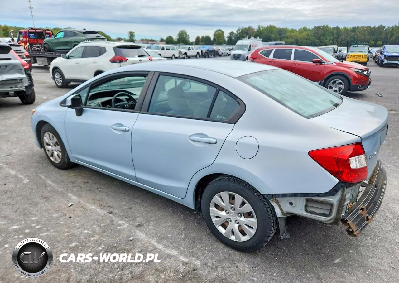 2012 Honda Civic Lx VIN:2HGFB2F59CH581843 - 2