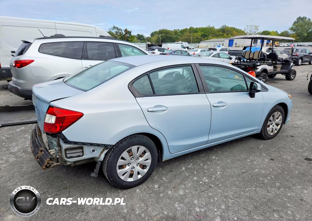 2012 Honda Civic Lx VIN:2HGFB2F59CH581843 - 3