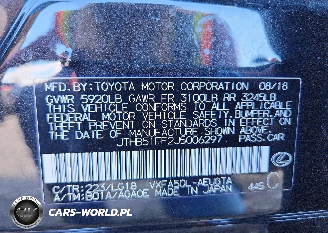 2018 Lexus Ls 500 Base VIN:JTHB51FF2J5006297 - 13