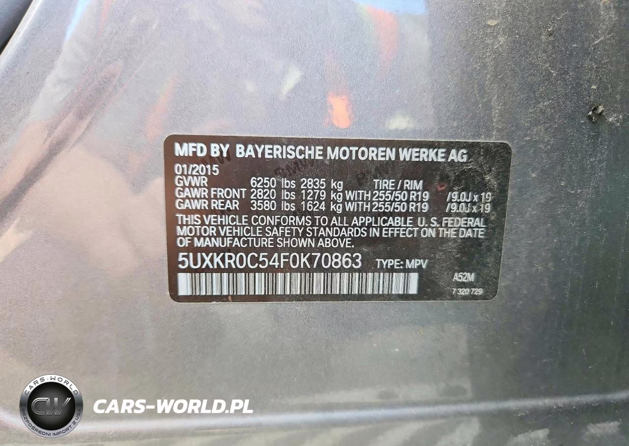 2015 BMW X5 xDrive35I VIN:5UXKR0C54F0K70863 - 13