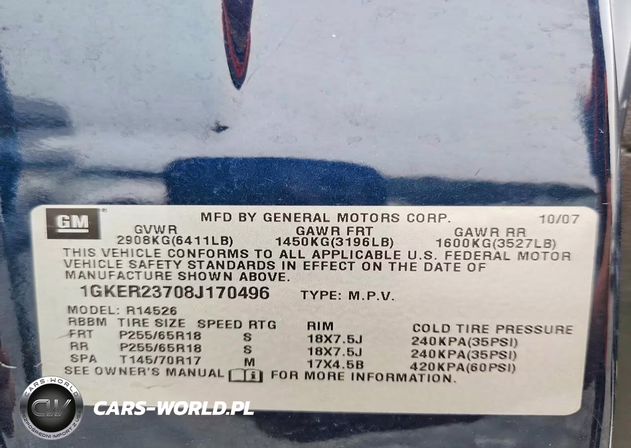 2008 GMC Acadia Slt-1 VIN:1GKER23708J170496 - 13