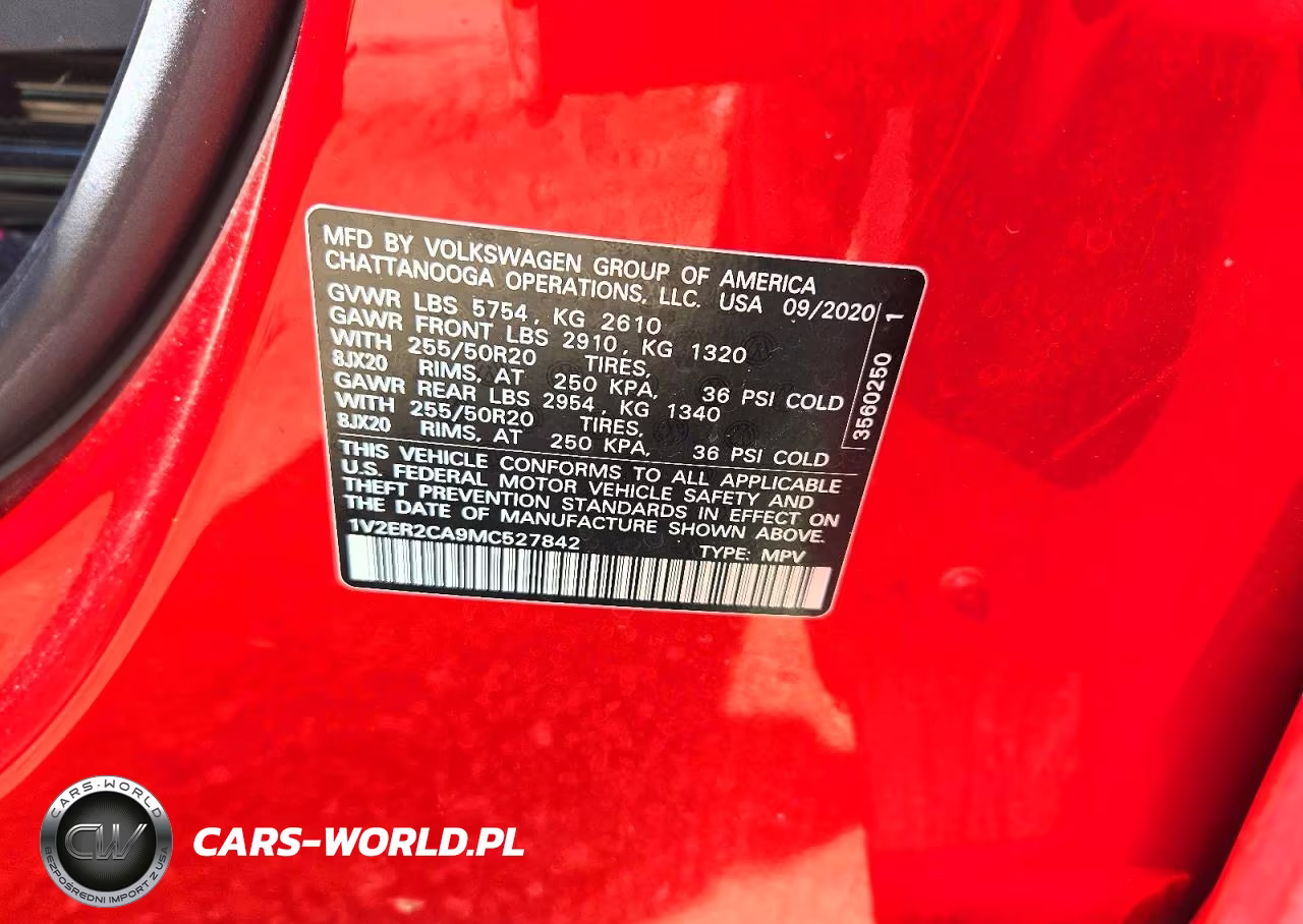 2021 Volkswagen Atlas Sel VIN:1V2ER2CA9MC527842 - 13