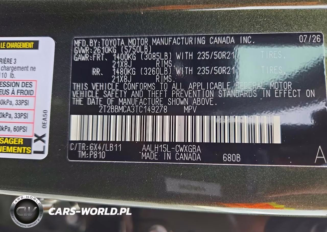 2026 Lexus Rx 350H Premium+ VIN:2T2BBMCA3TC149278 - 12