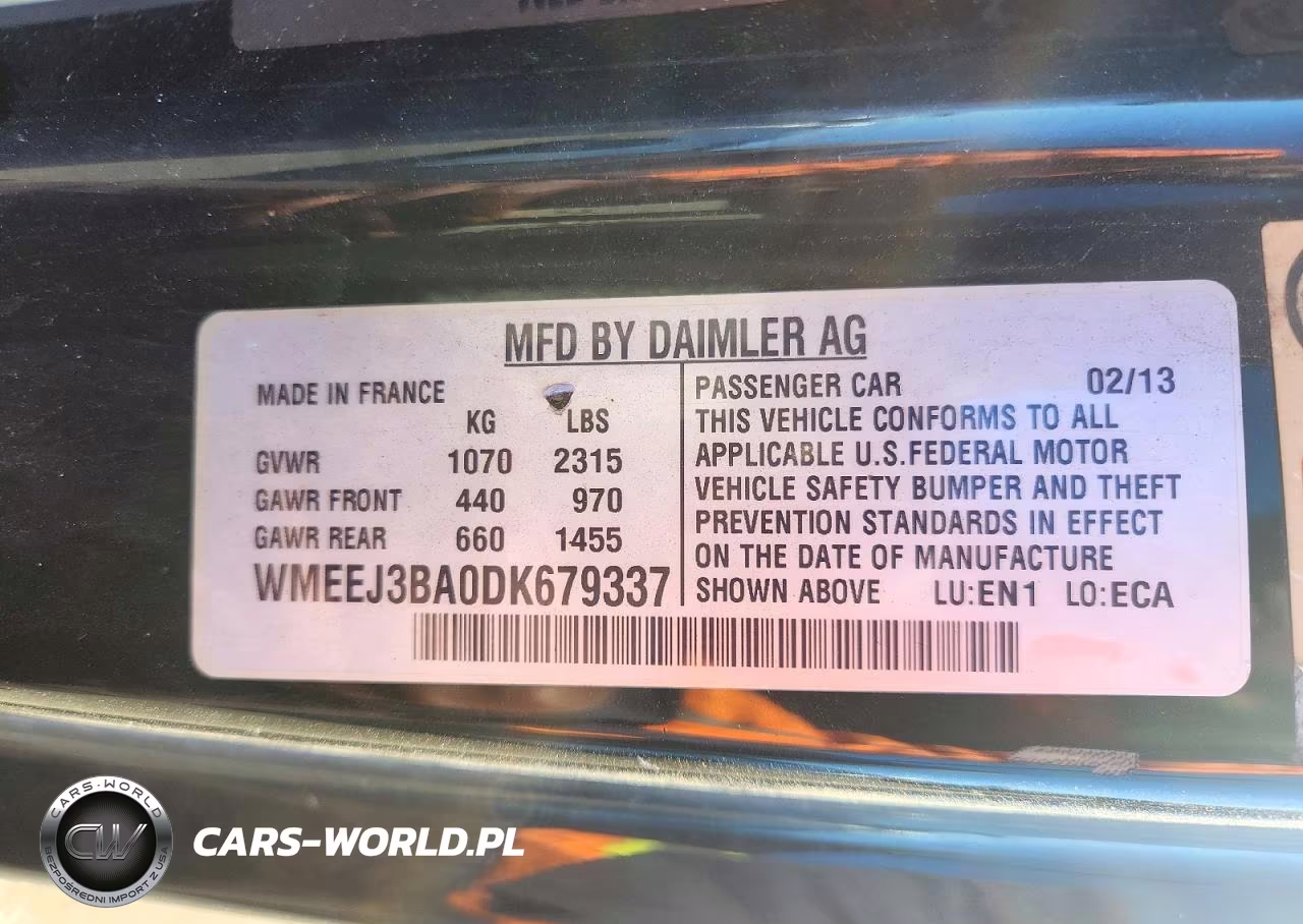 2013 Smart Fortwo Pure VIN:WMEEJ3BA0DK679337 - 12