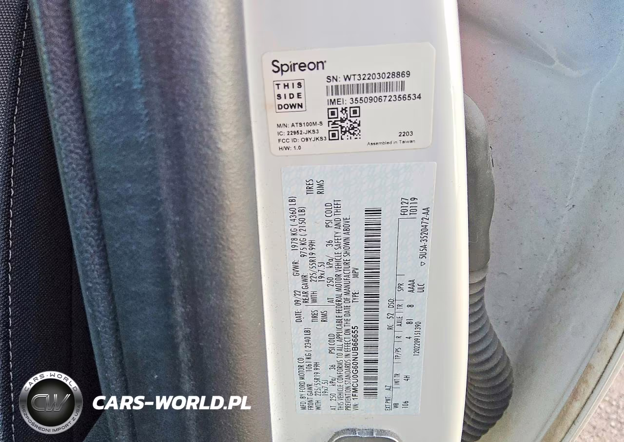2022 Ford Escape Se VIN:1FMCU0G60NUB66655 - 13