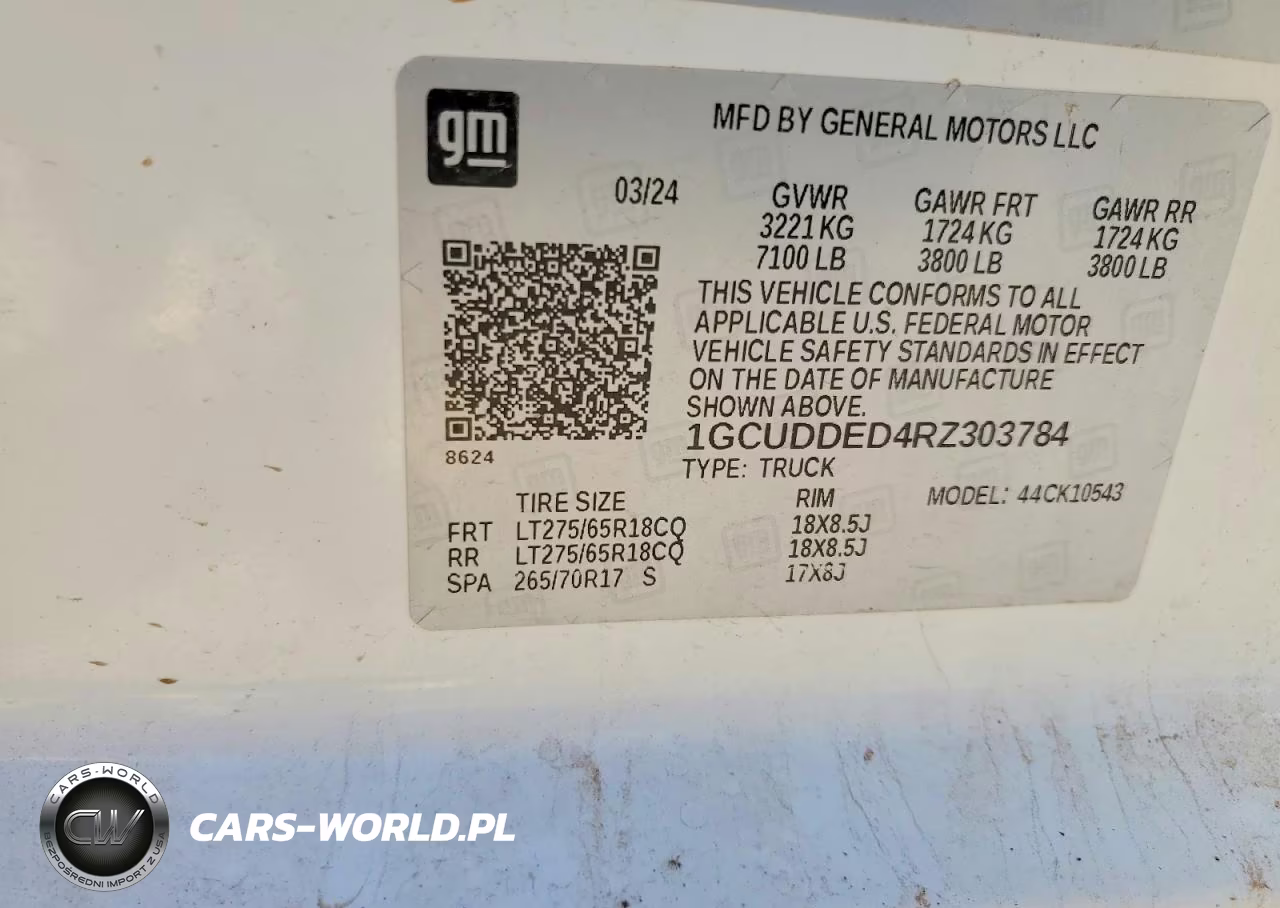 2024 Chevrolet Silverado K1500 Lt VIN:1GCUDDED4RZ303784 - 12