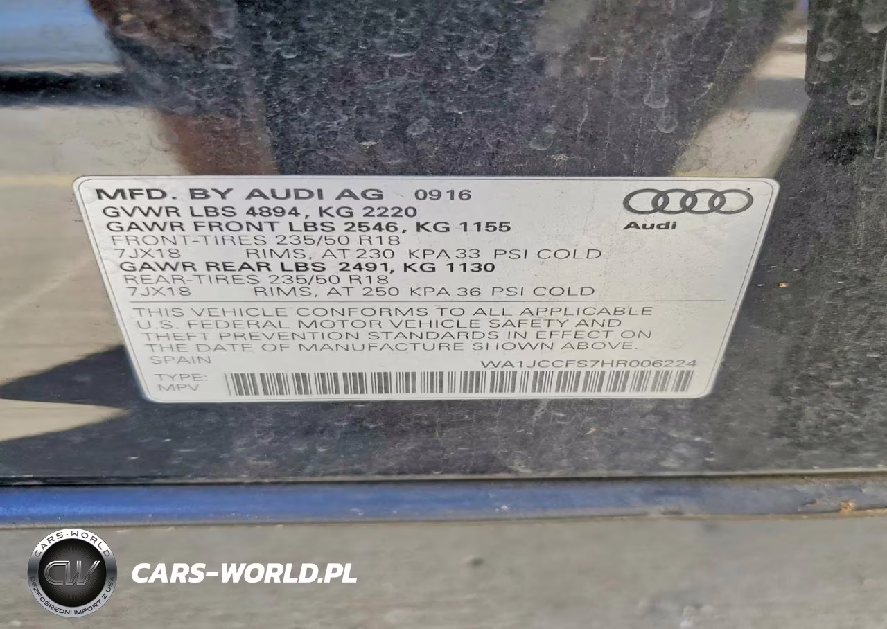 2017 Audi Q3 Premium Plus VIN:WA1JCCFS7HR006224 - 13