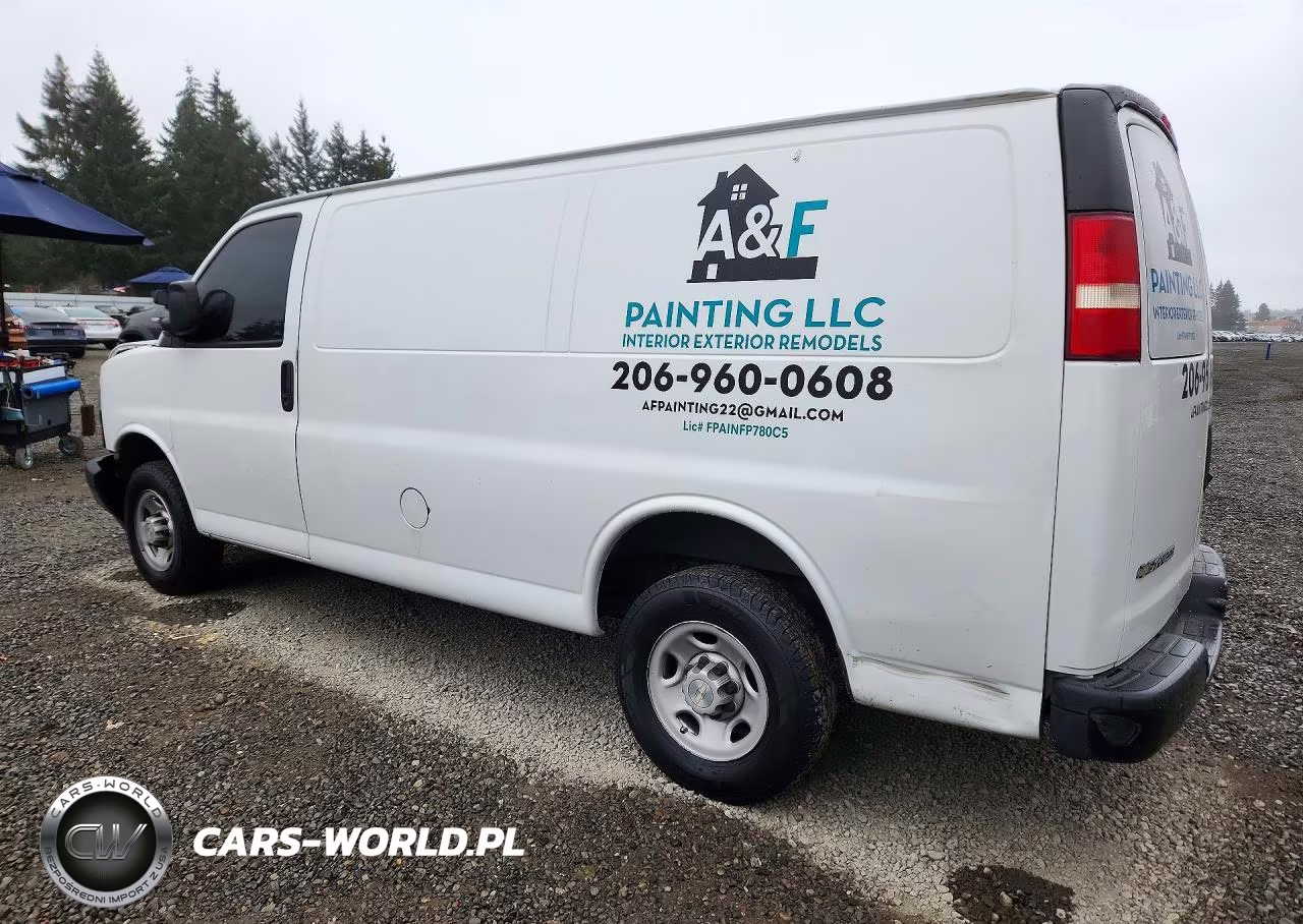 2019 Chevrolet Express 2500 Cargo Delivery Van VIN:1GCWGAFPXK1333125 - 2