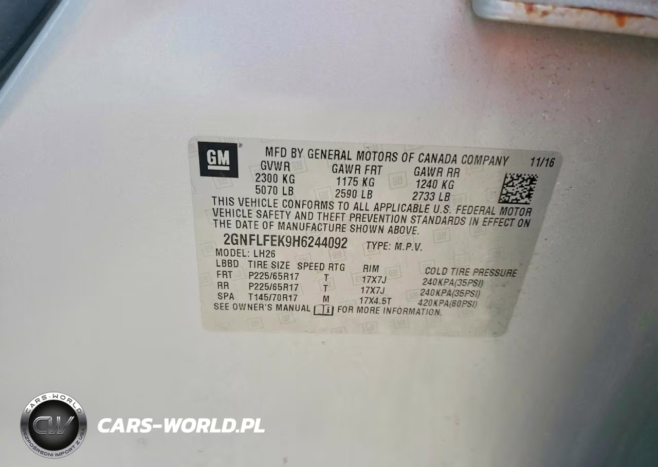 2017 Chevrolet Equinox Lt VIN:2GNFLFEK9H6244092 - 13