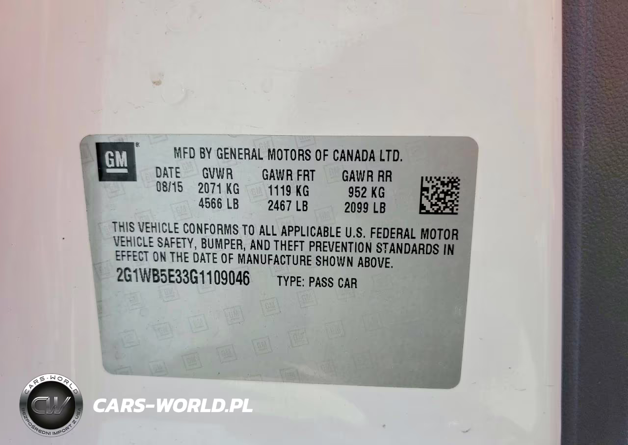 2016 Chevrolet Impala Limited Lt VIN:2G1WB5E33G1109046 - 12