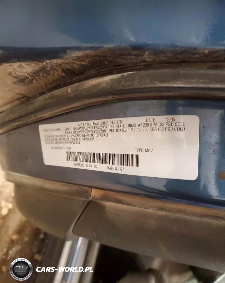 2006 Subaru B9 Tribeca 3.0 H6 VIN:4S4WX85C164425490 - 13