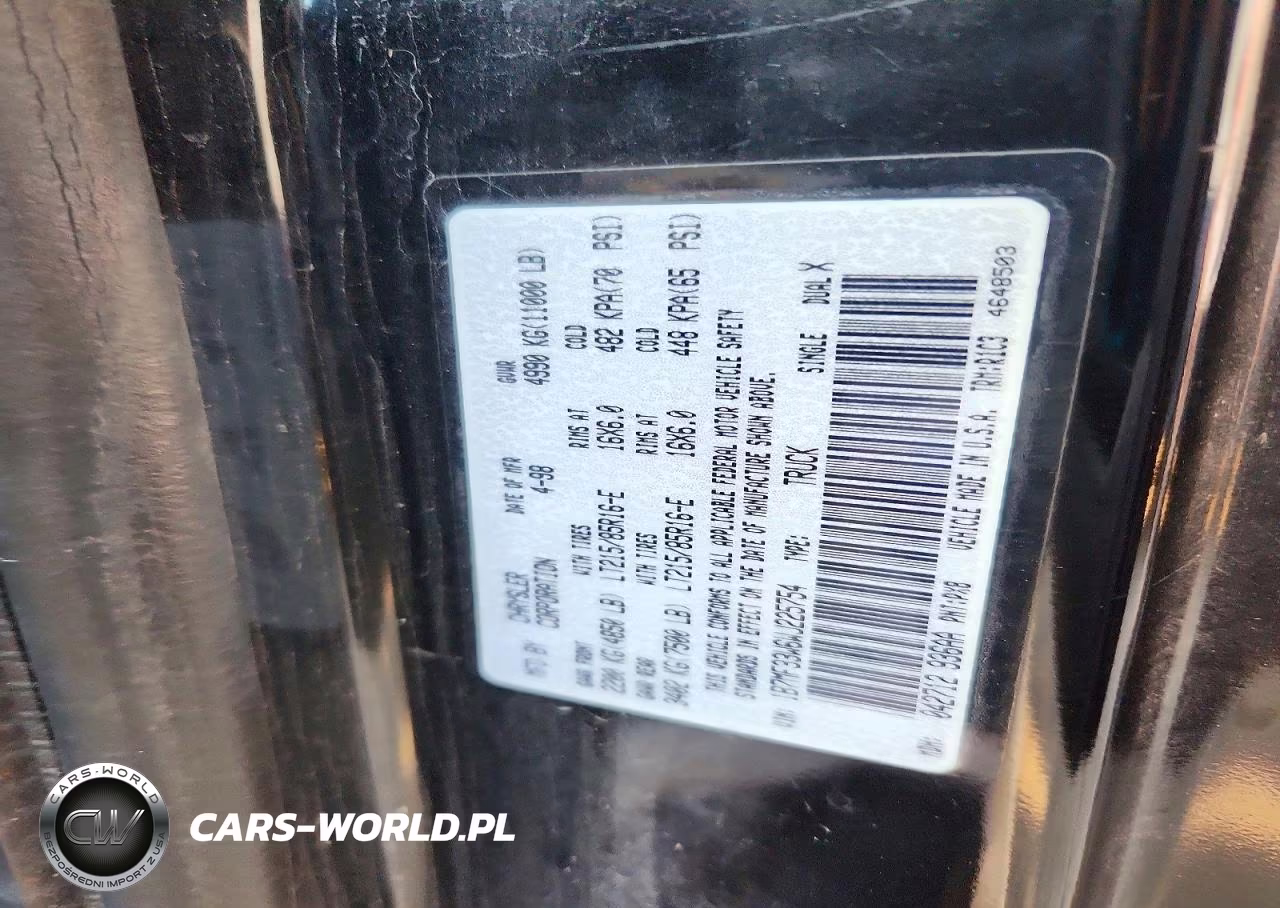 1998 Dodge Ram 3500 VIN:1B7MF33W6WJ225754 - 12