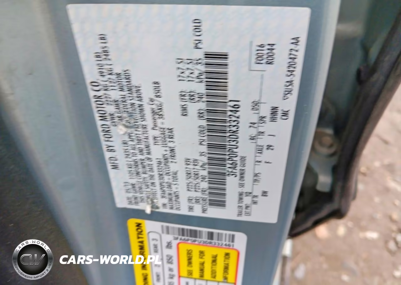 2013 Ford Fusion Se Phev VIN:3FA6P0PU3DR332461 - 12