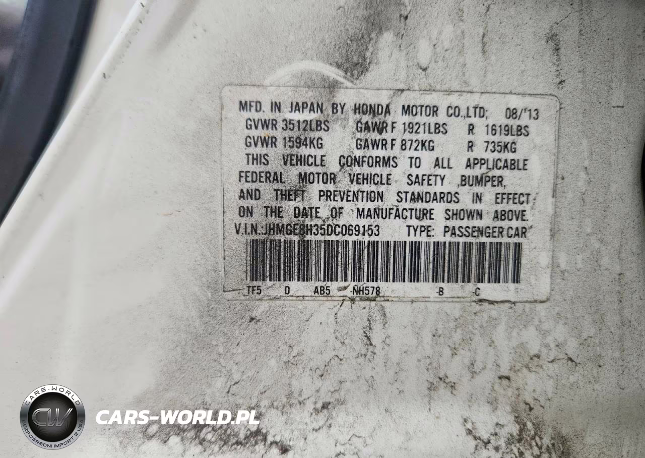 2013 Honda Fit VIN:JHMGE8H35DC069153 - 12