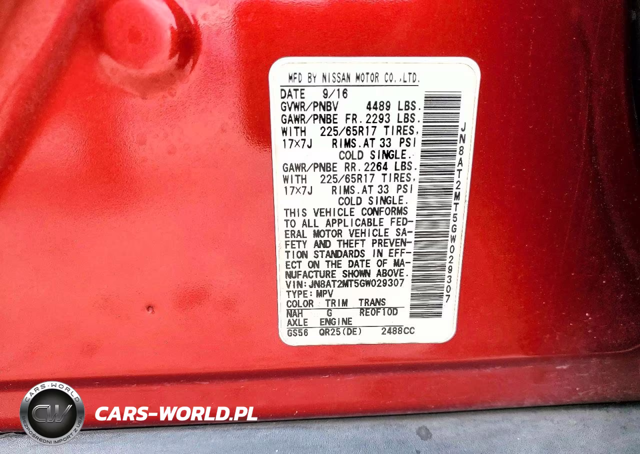 2016 Nissan Rogue S VIN:JN8AT2MT5GW029307 - 13