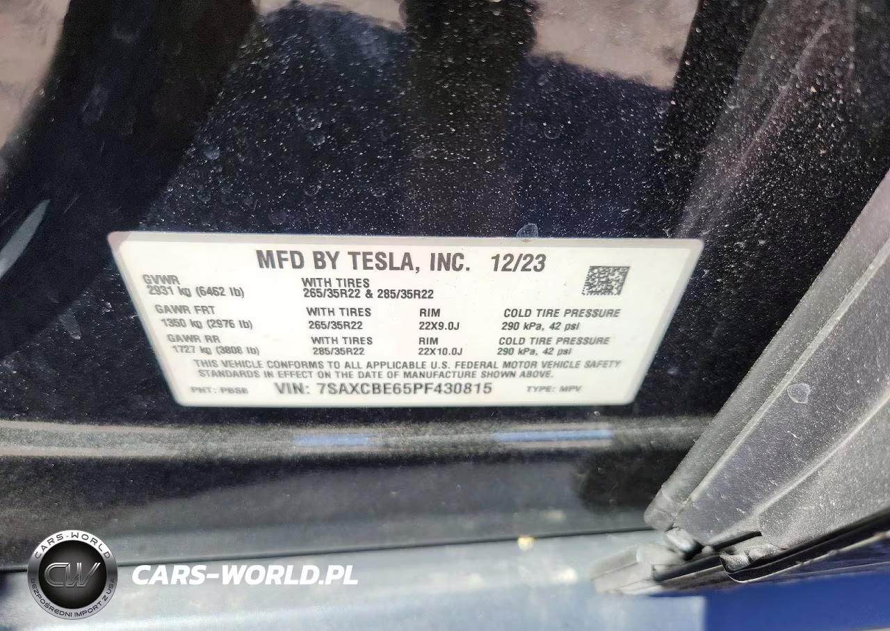 2023 Tesla Model X VIN:7SAXCBE65PF430815 - 14