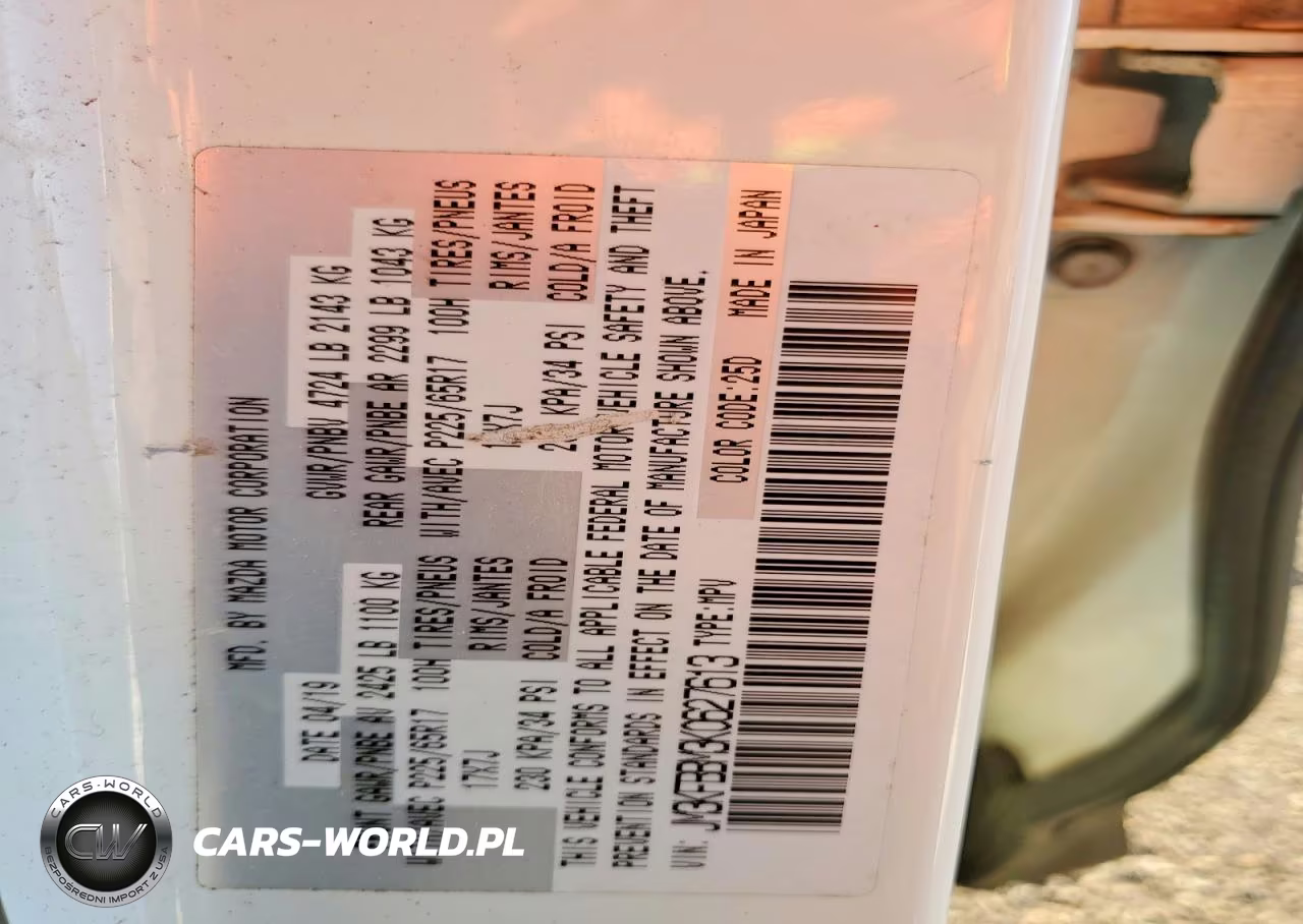 2019 Mazda Cx-5 Sport VIN:JM3KFBBM3K0627613 - 13