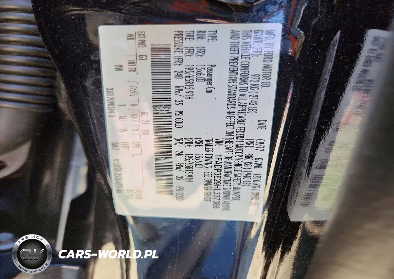 2017 Ford Focus S VIN:1FADP3E29HL337386 - 12