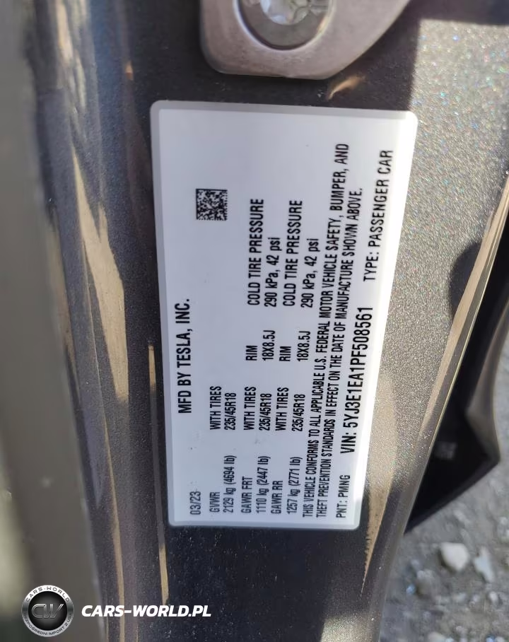 2023 Tesla Model 3 VIN:5YJ3E1EA1PF508561 - 12