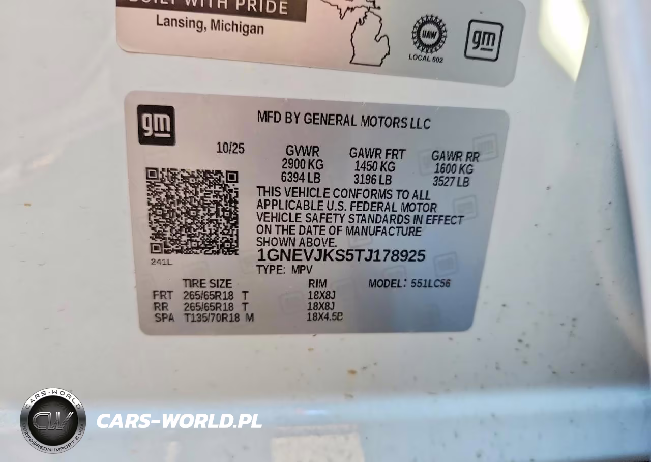 2026 Chevrolet Traverse Z71 VIN:1GNEVJKS5TJ178925 - 13