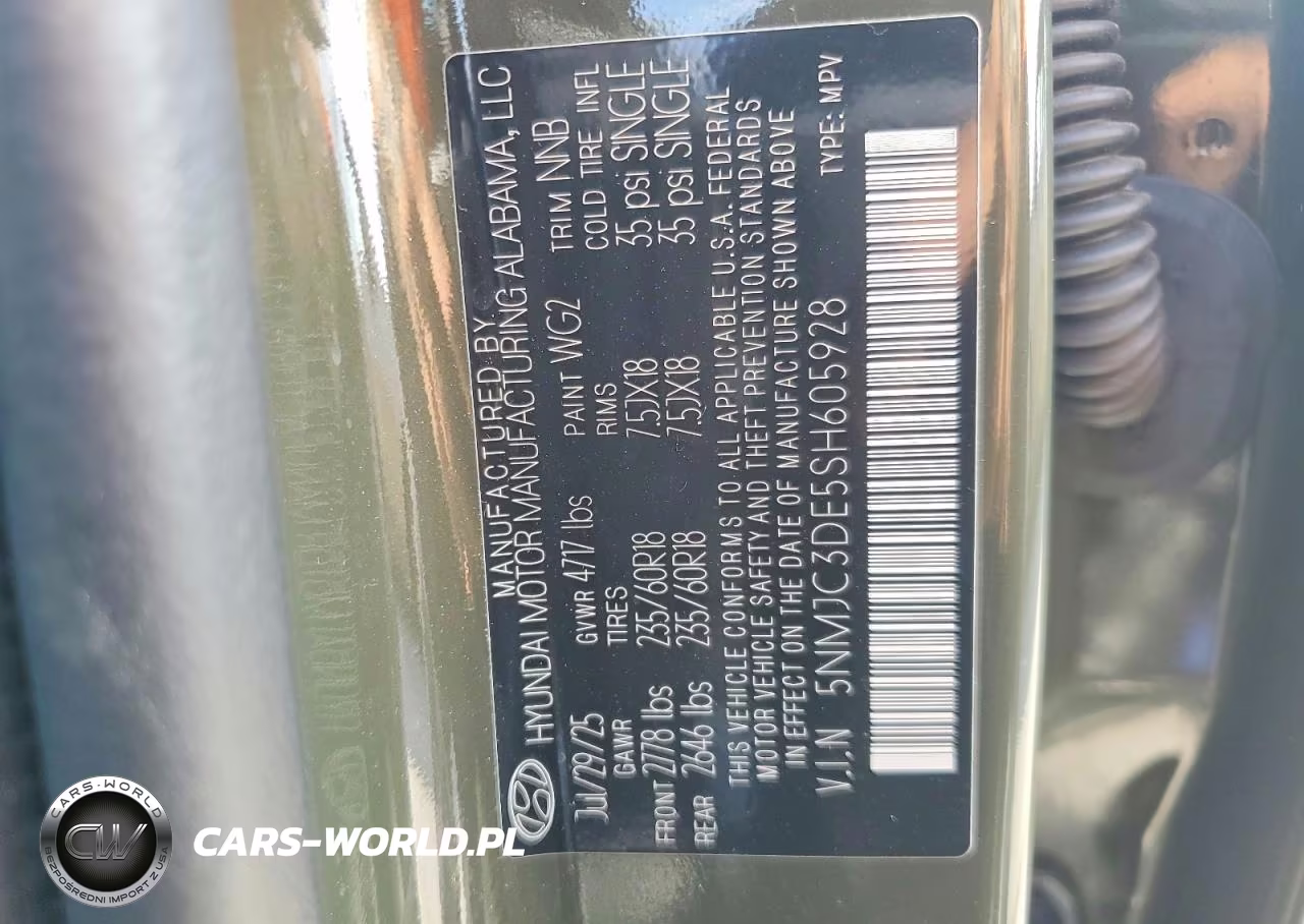2025 Hyundai Tucson Sel VIN:5NMJC3DE5SH605928 - 14
