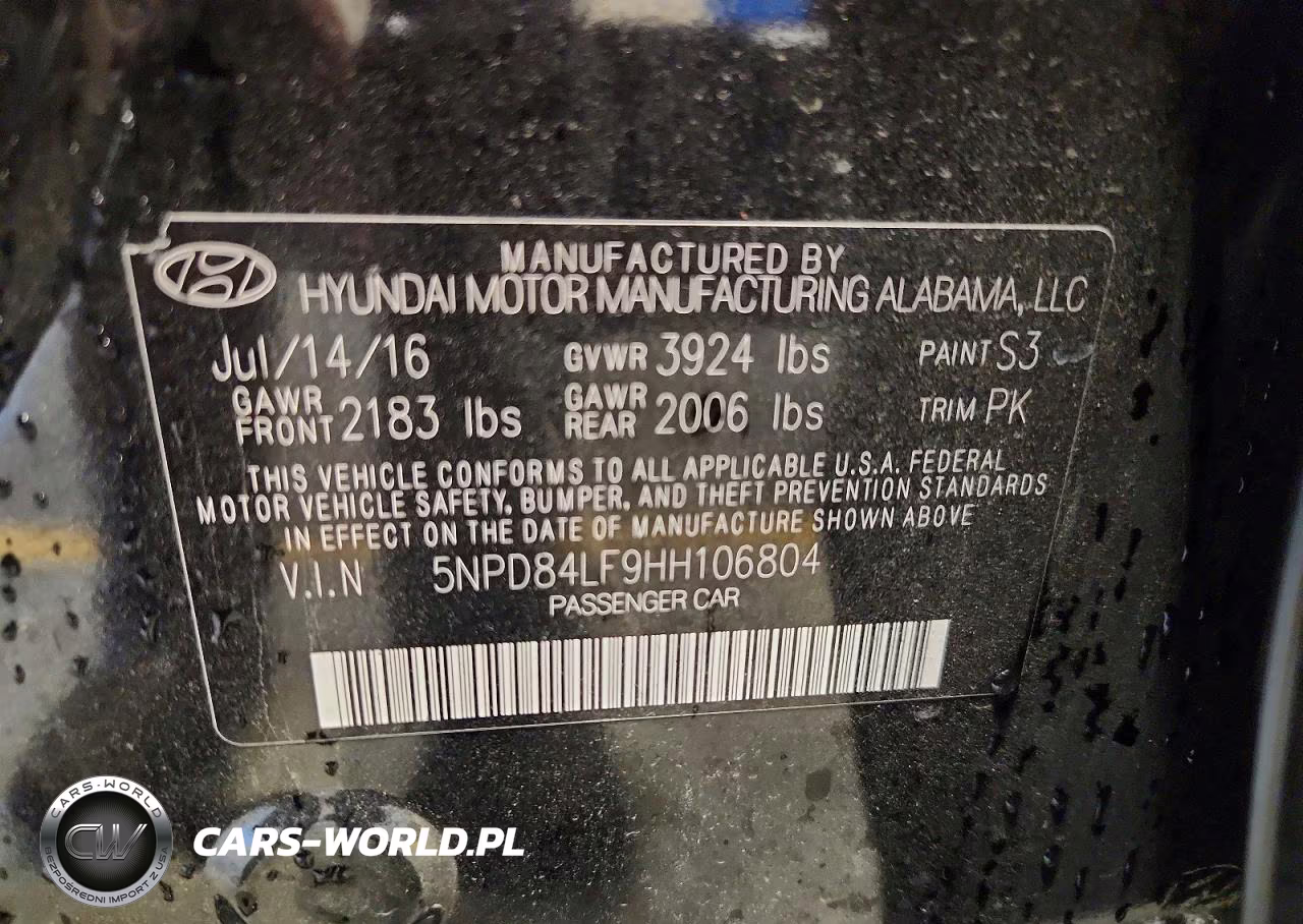 2017 Hyundai Elantra Se VIN:5NPD84LF9HH106804 - 12