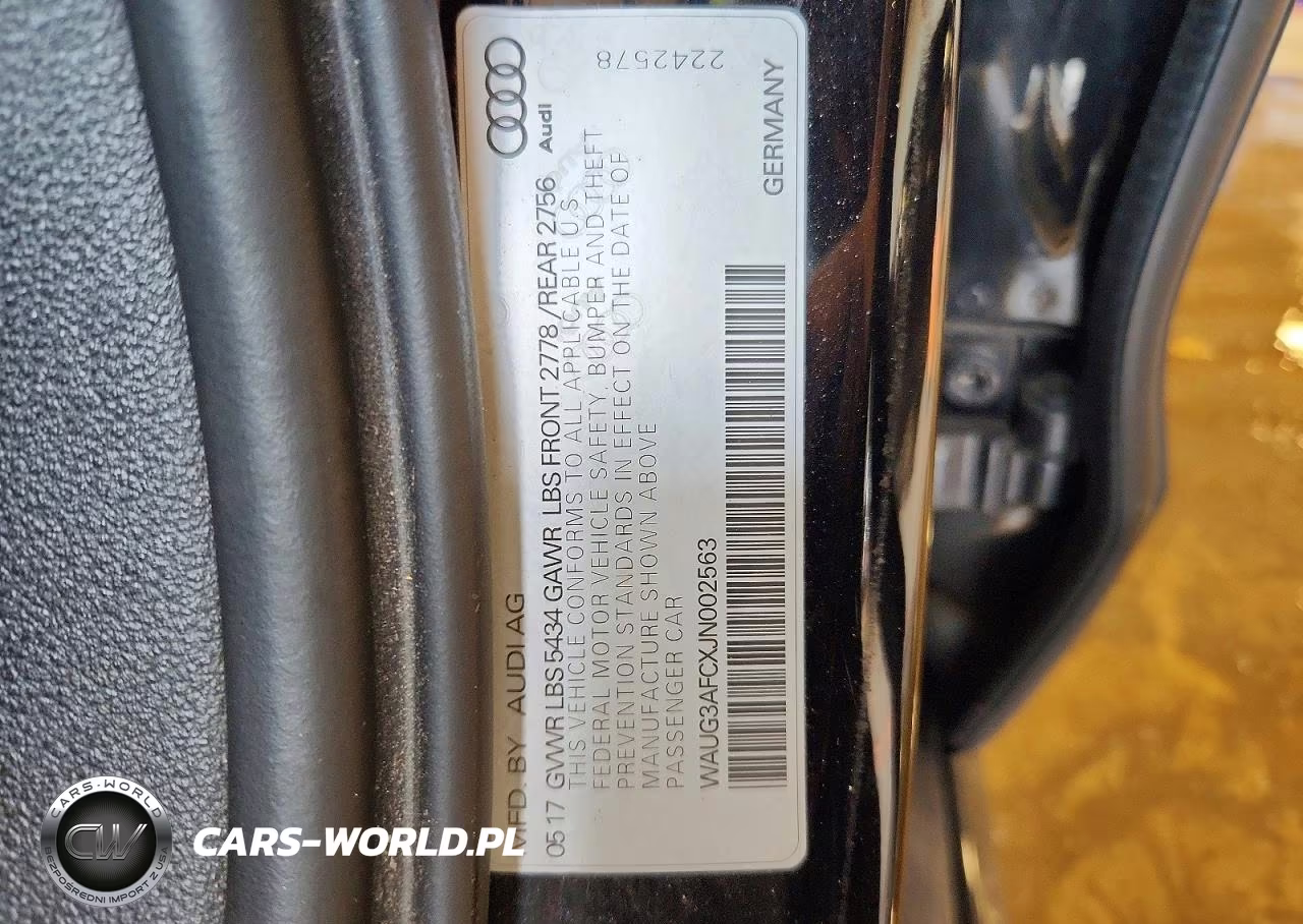 2018 Audi A6 Premium Plus VIN:WAUG3AFCXJN002563 - 12