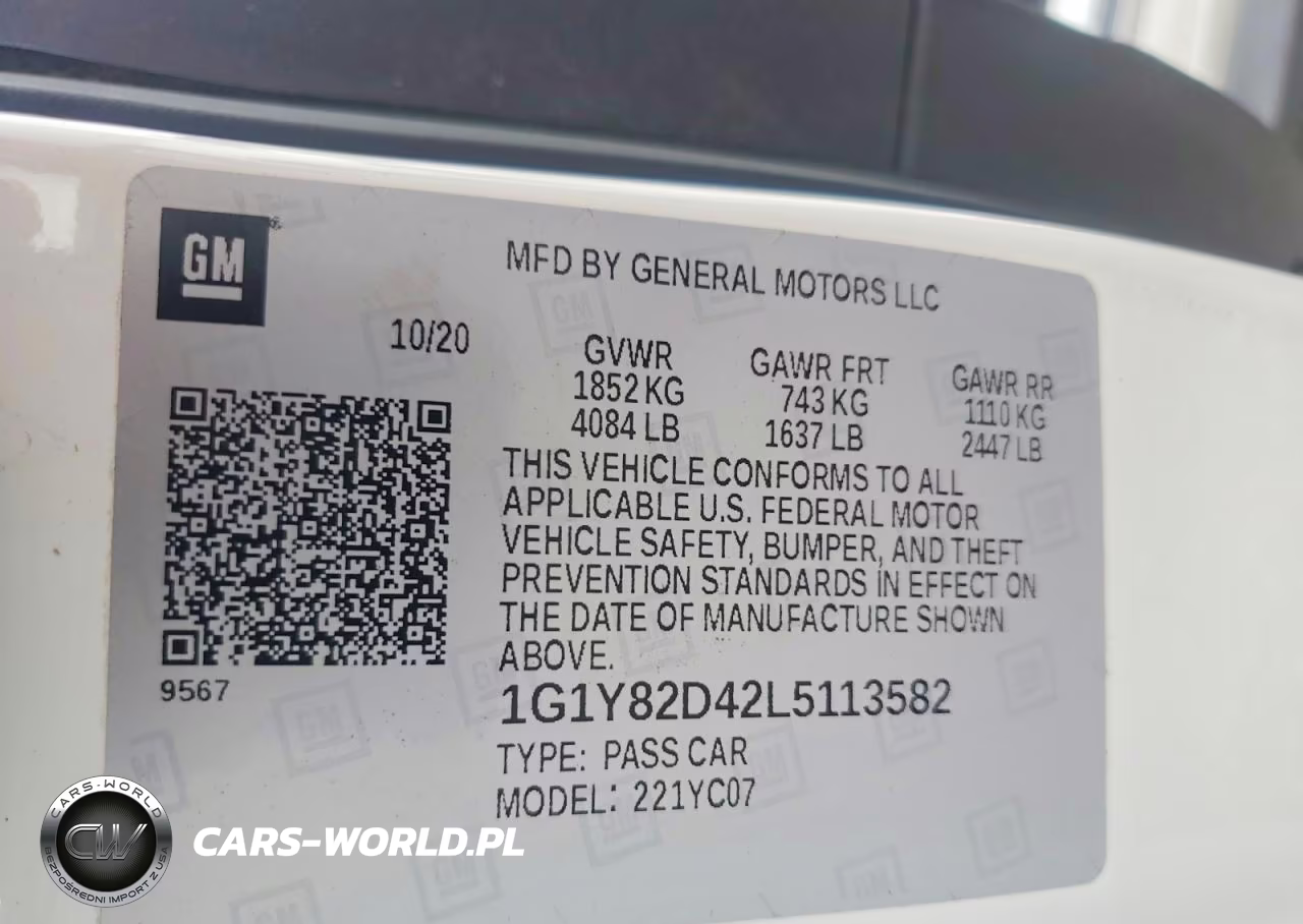 2020 Chevrolet Corvette Stingray 3Lt VIN:1G1Y82D42L5113582 - 12