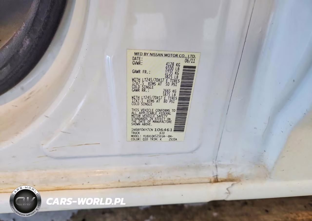 2012 Nissan Nv 2500 Hd S VIN:1N6BF0KY7CN106461 - 14