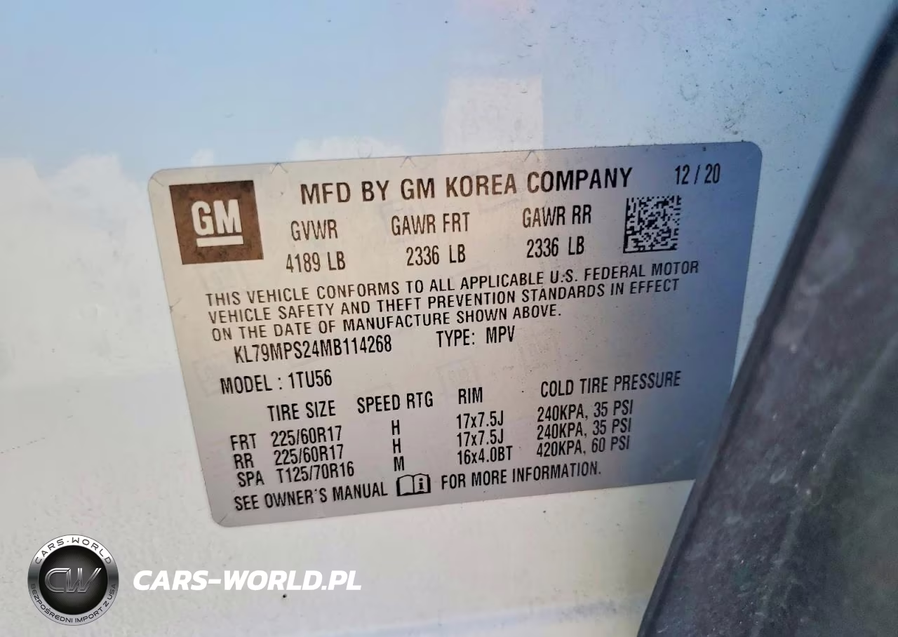2021 Chevrolet Trailblazer Lt VIN:KL79MPS24MB114268 - 12