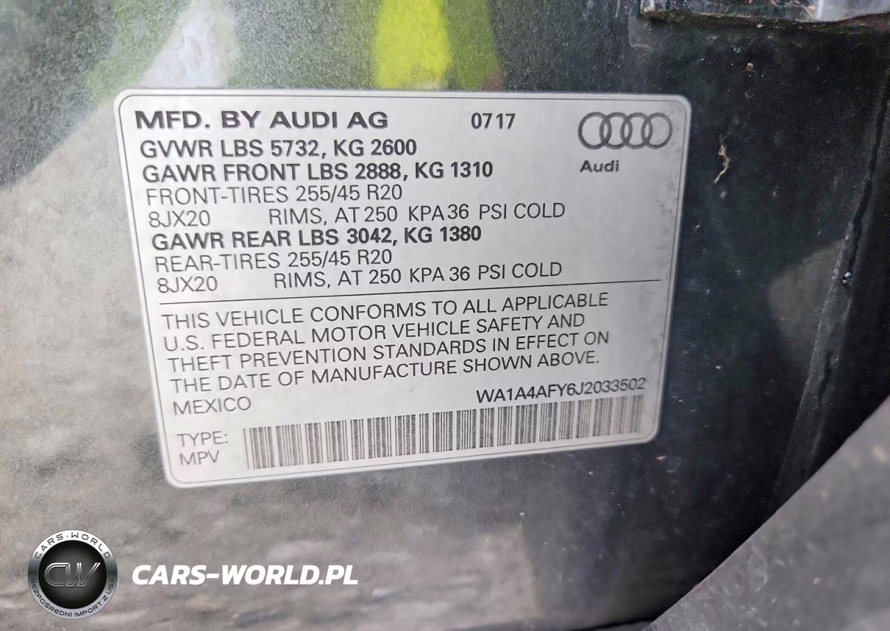 2018 Audi Sq5 Premium Plus VIN:WA1A4AFY6J2033502 - 12