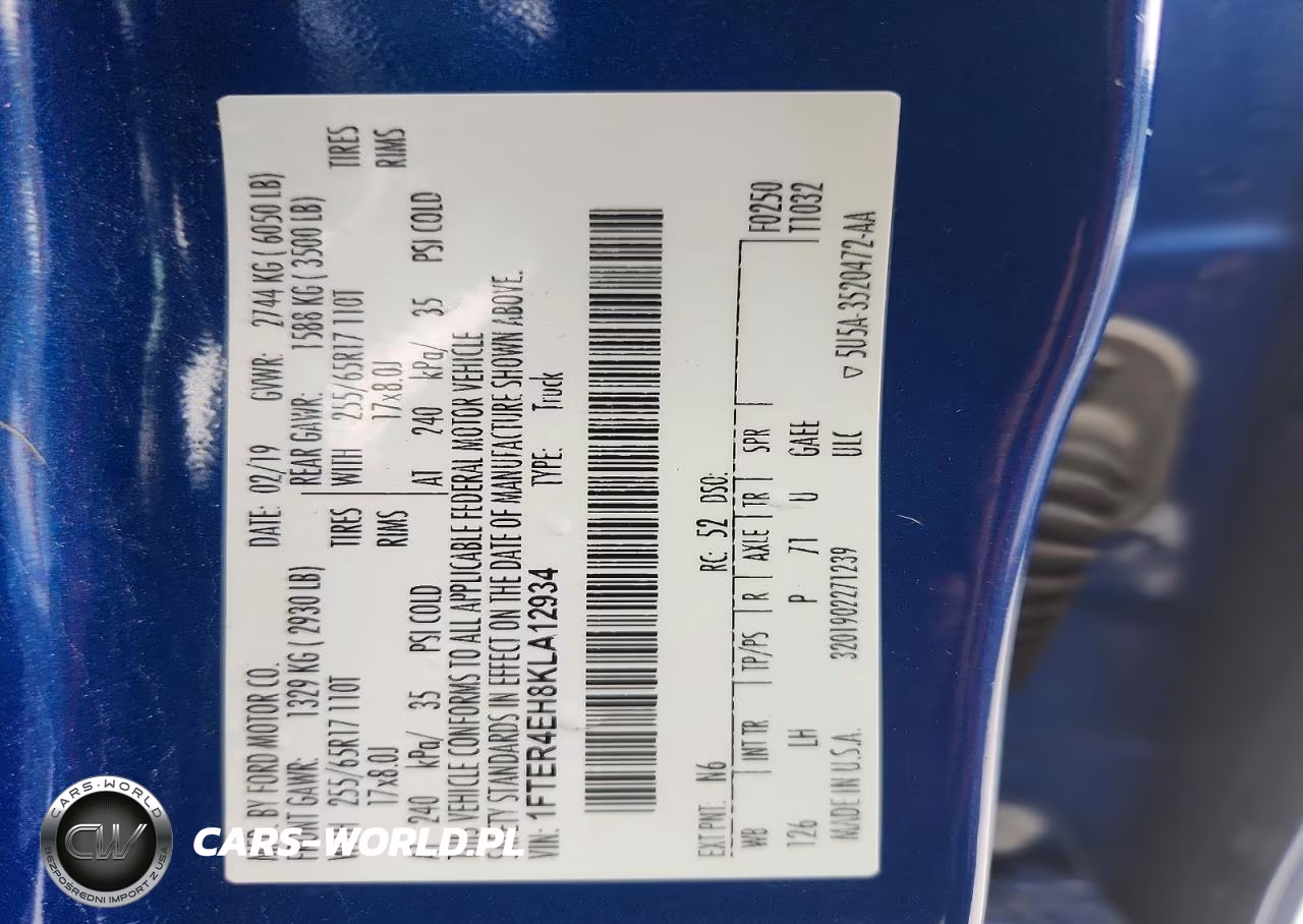 2019 Ford Ranger Xl VIN:1FTER4EH8KLA12934 - 13