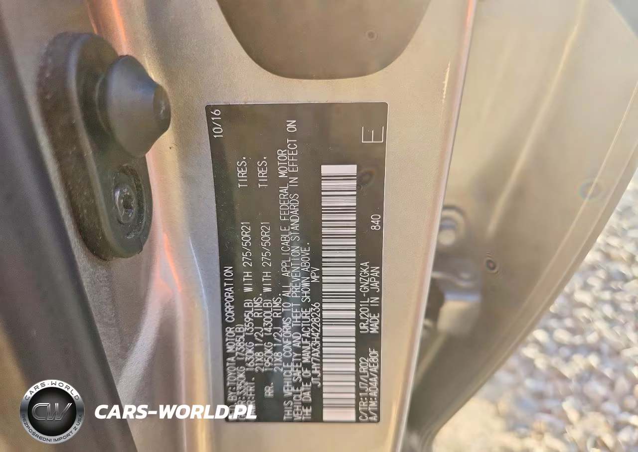 2017 Lexus Lx 570 VIN:JTJHY7AX3H4228236 - 13