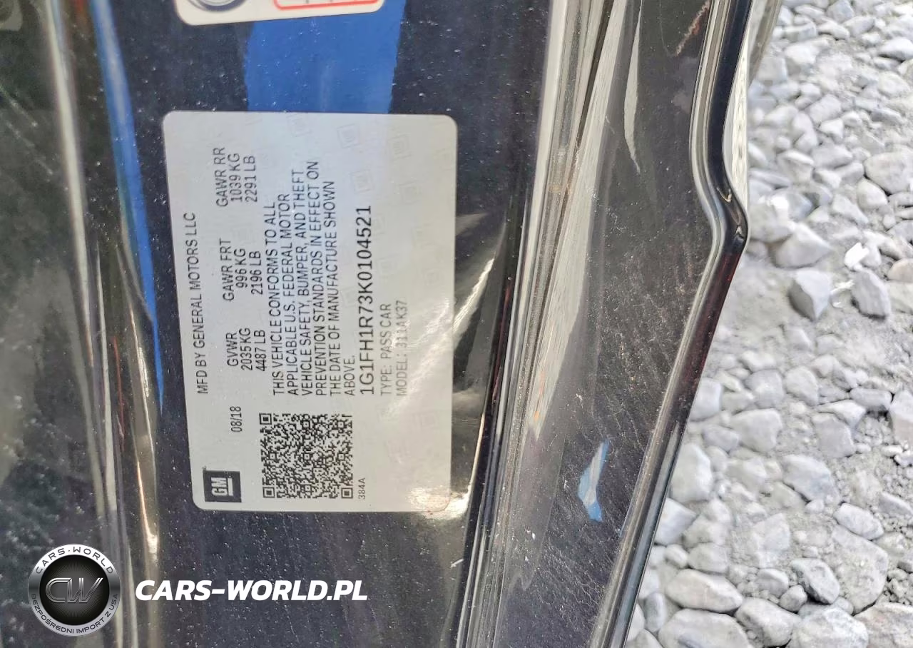 2019 Chevrolet Camaro Ss VIN:1G1FH1R73K0104521 - 12