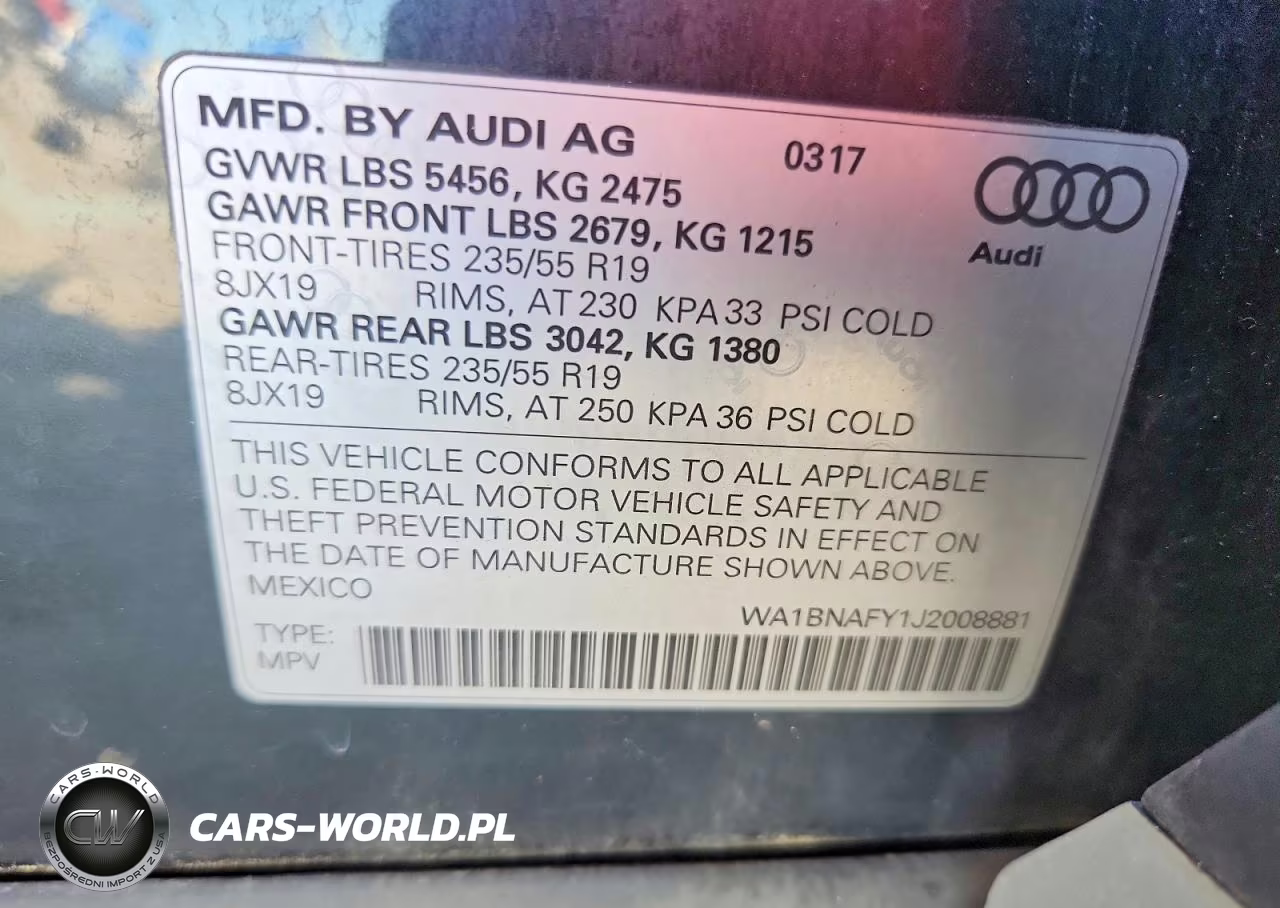 2018 Audi Q5 Premium Plus VIN:WA1BNAFY1J2008881 - 13