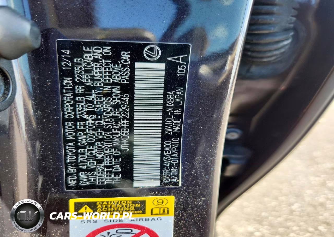 2015 Lexus Ct 200 VIN:JTHKD5BH9F2229446 - 12