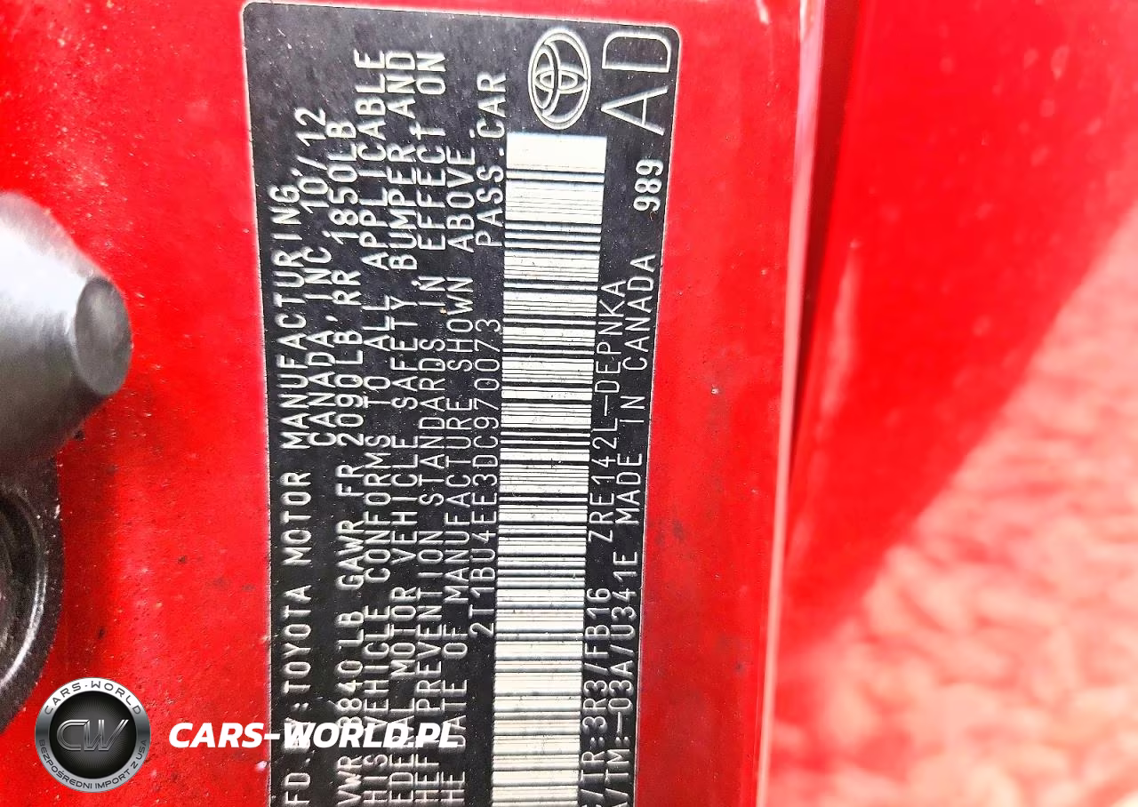 2013 Toyota Corolla Le VIN:2T1BU4EE3DC970073 - 12